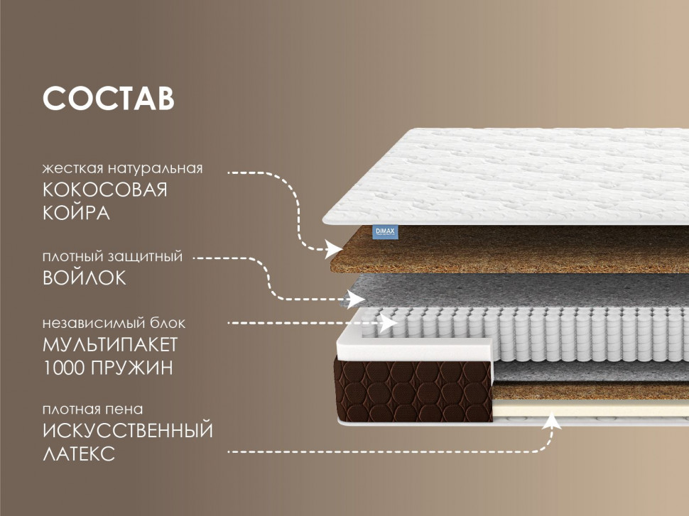Матрас Димакс Мега Лайт хард 