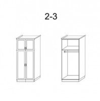 Шкаф DreamLine Варна 2 створки (2-3) бук срощенный