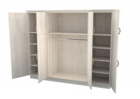 Шкаф DreamLine Эдем, 4 створки (4-3) бук срощенный