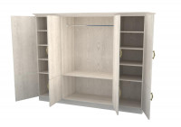 Шкаф DreamLine Эдем, 4 створки (4-1) бук срощенный